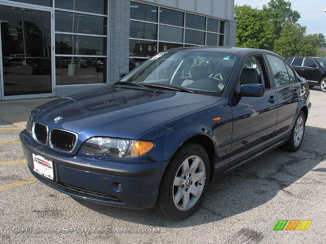 2004 BMW 3 Series 325xi Sedan,  Orient Blue Metallic / Grey