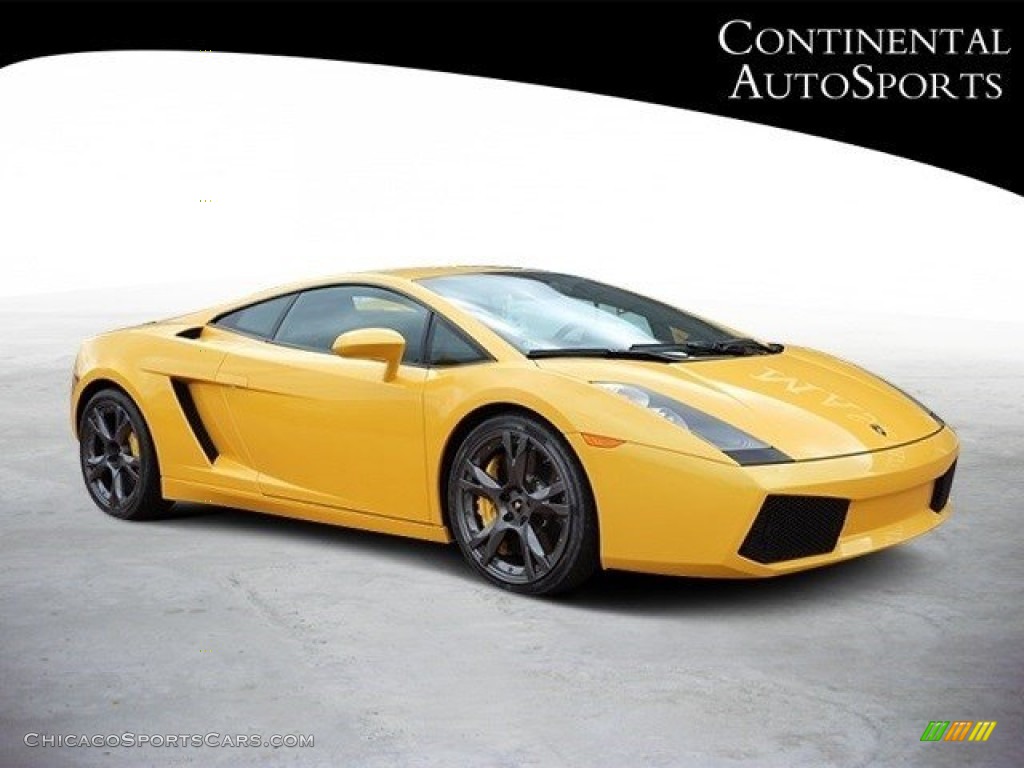 Giallo Halys (Yellow) / Black/Yellow Lamborghini Gallardo Coupe