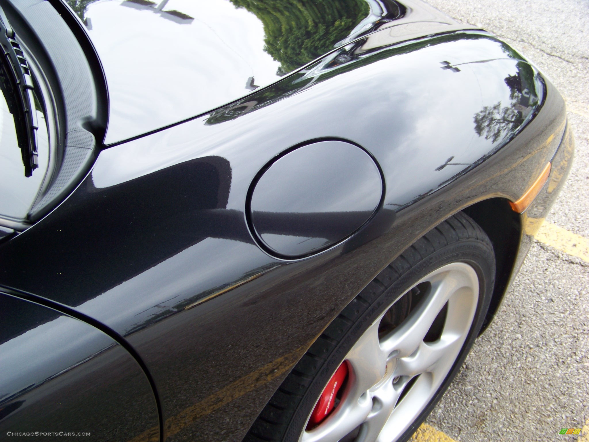 2003 911 Carrera 4S Coupe - Basalt Black Metallic / Black photo #33