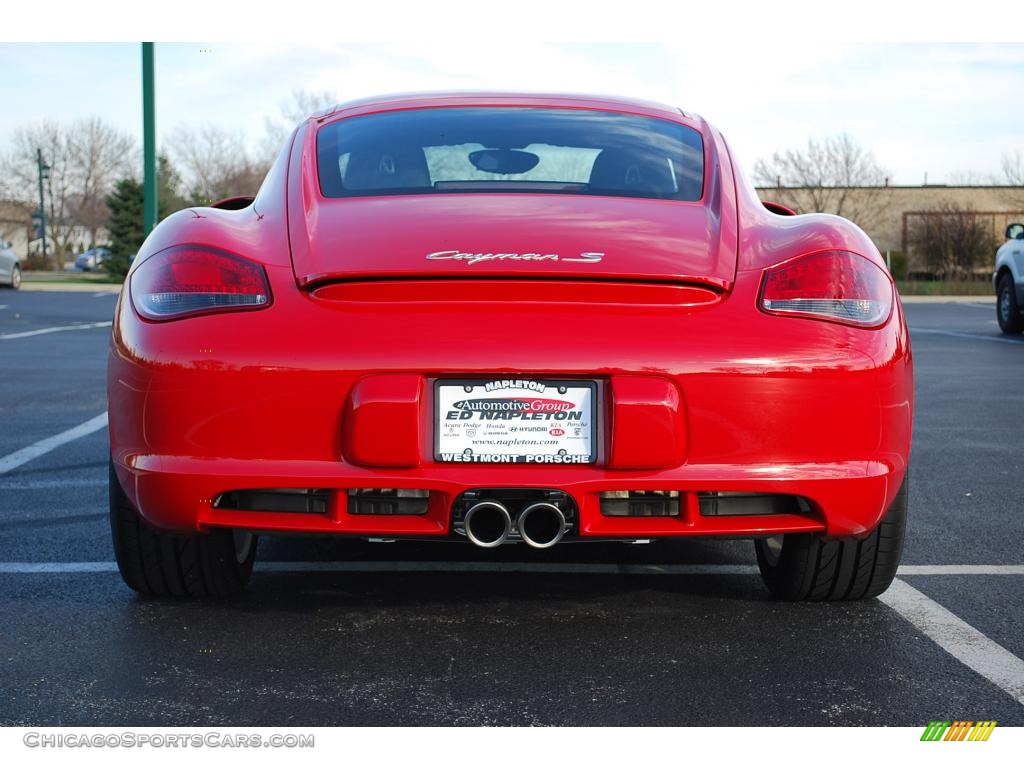 2010 Cayman S - Guards Red / Black photo #6