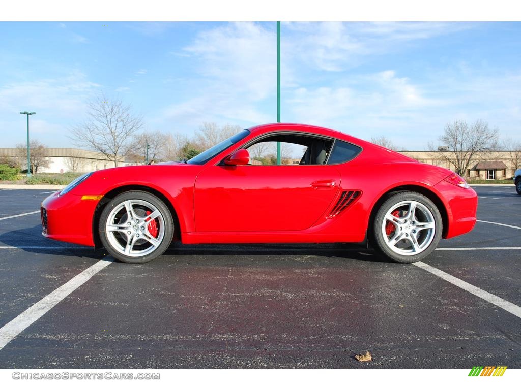 2010 Cayman S - Guards Red / Black photo #8