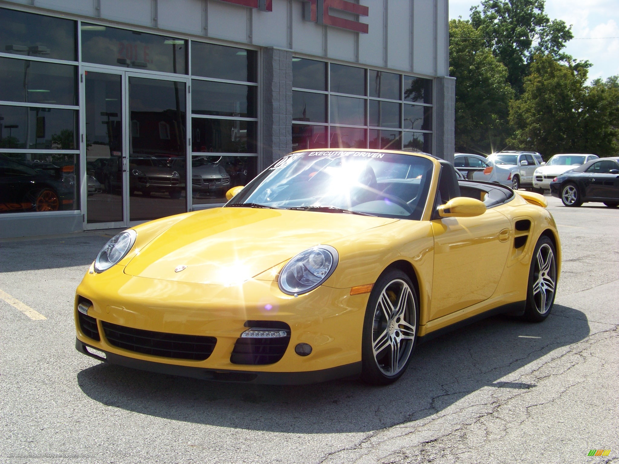 Speed Yellow / Stone Grey Porsche 911 Turbo Cabriolet