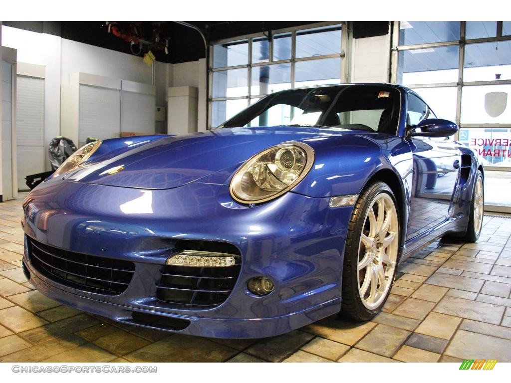 2008 Porsche 911 Turbo Coupe in Cobalt Blue Metallic photo #8 - 783403