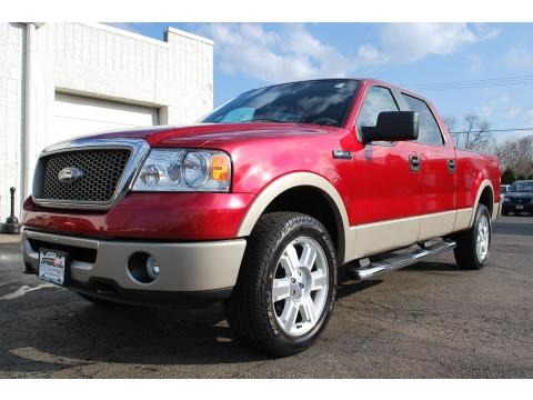 2007 Ford F150 Lariat SuperCrew 4x4 in Redfire Metallic