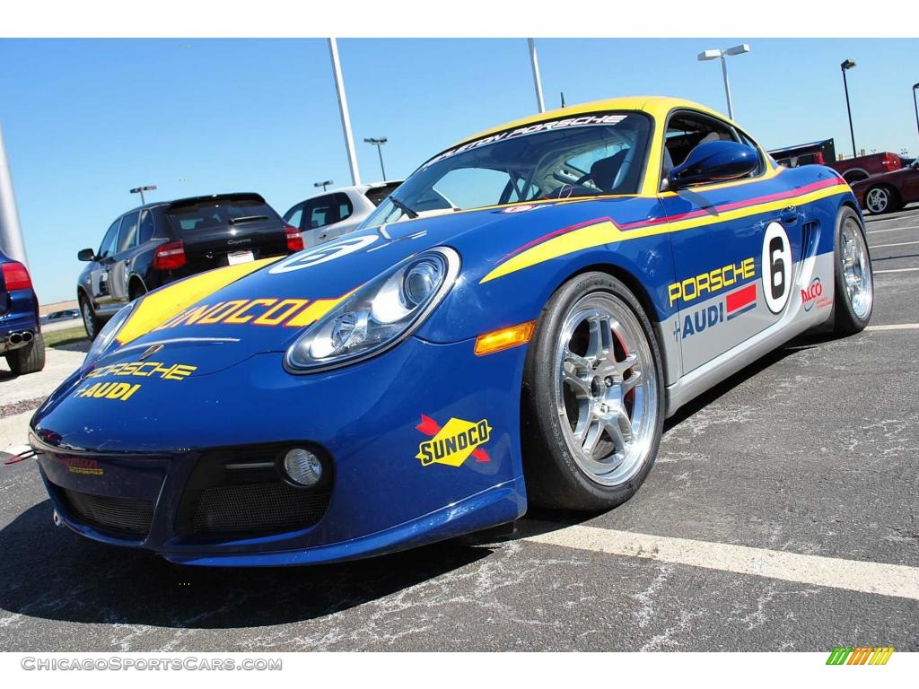 Blue/Yellow/Red/Grey / Race Spec. Porsche Cayman S Interseries