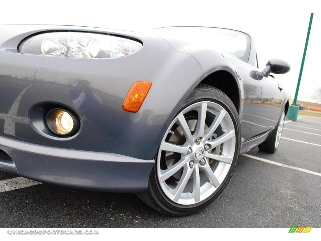 2008 MX-5 Miata Grand Touring Hardtop Roadster - Galaxy Gray Mica / Black photo #2
