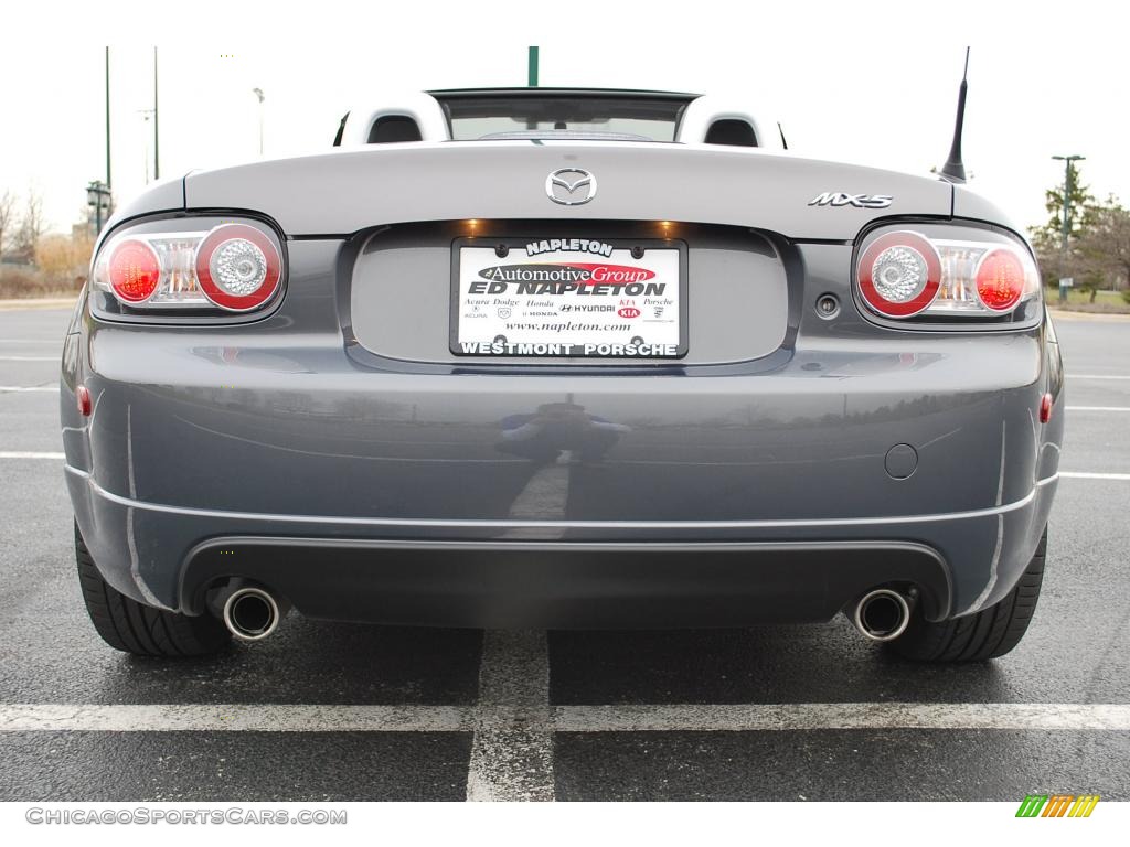 2008 MX-5 Miata Grand Touring Hardtop Roadster - Galaxy Gray Mica / Black photo #9