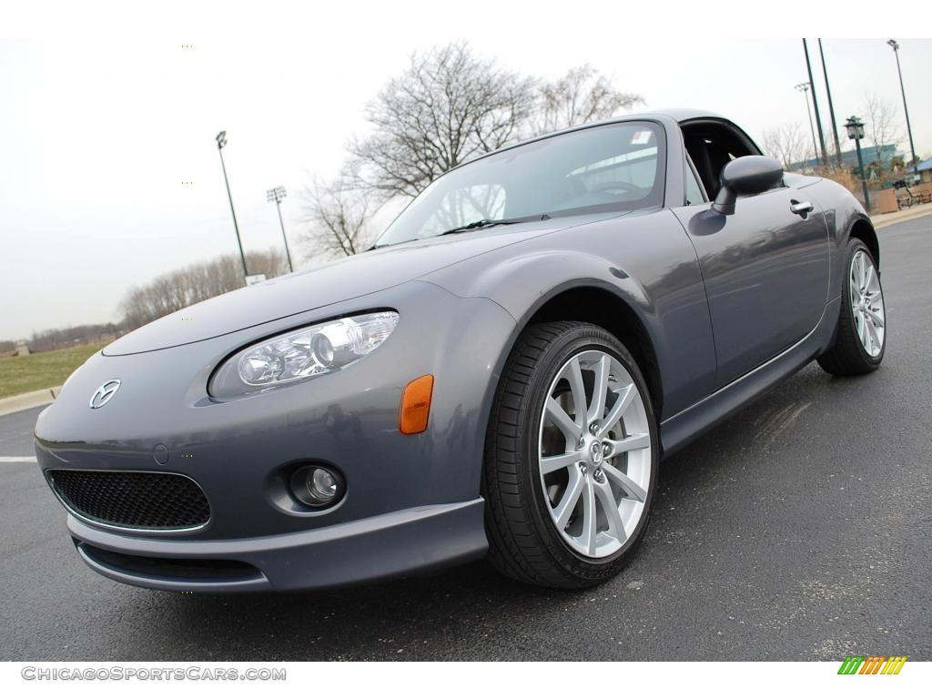 2008 MX-5 Miata Grand Touring Hardtop Roadster - Galaxy Gray Mica / Black photo #19