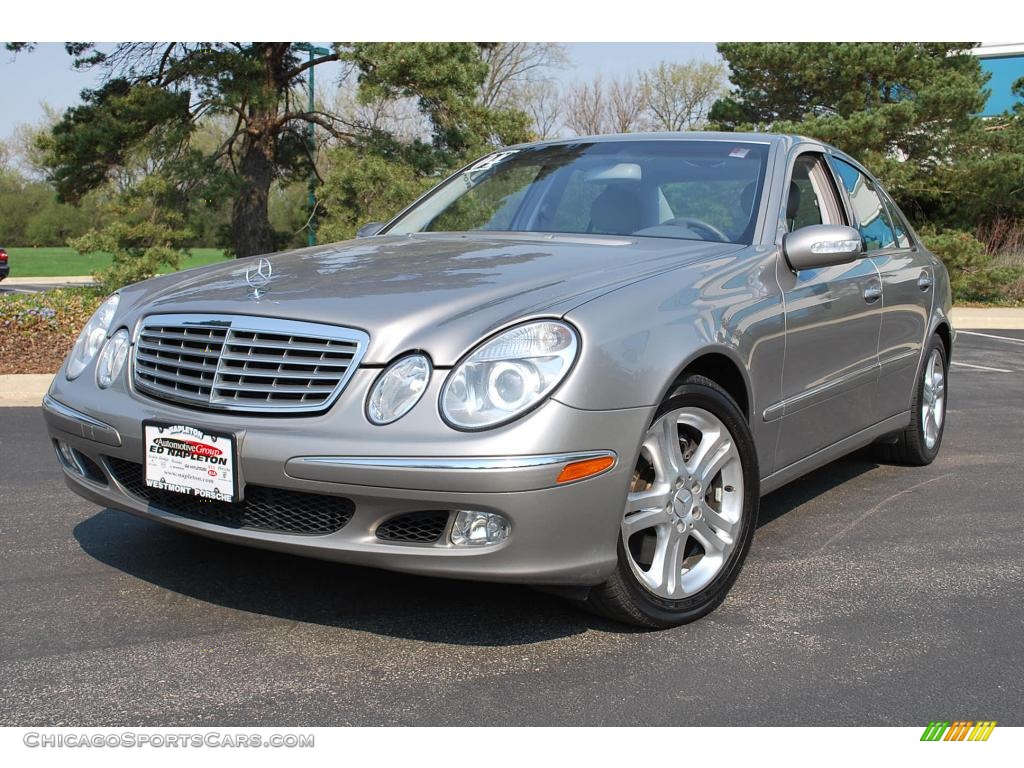 Pewter Silver Metallic / Stone Mercedes-Benz E 500 4Matic Sedan