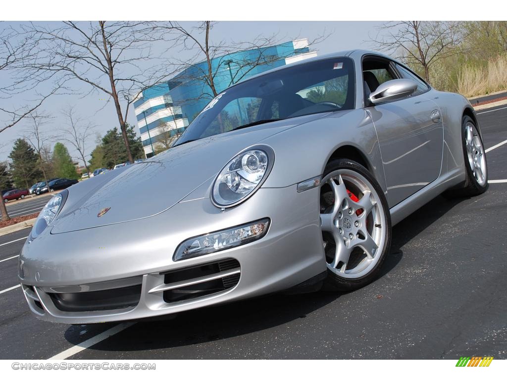 Arctic Silver Metallic / Black Porsche 911 Carrera S Coupe