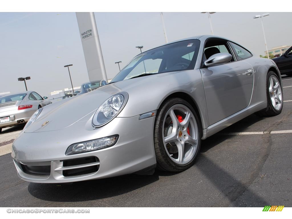 Arctic Silver Metallic / Black Porsche 911 Carrera S Coupe