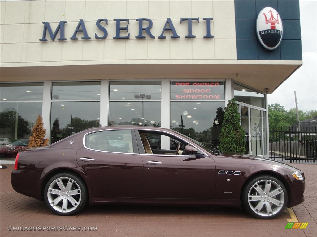 2010 Quattroporte S - Bordeaux Pontevecchio (Dark Red) / Sand photo #9
