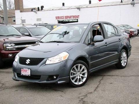 Azure Gray Metallic 2009 Suzuki SX4 Touring Sport Sedan