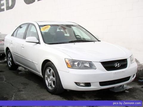 Powder White Pearl 2006 Hyundai Sonata GLS V6