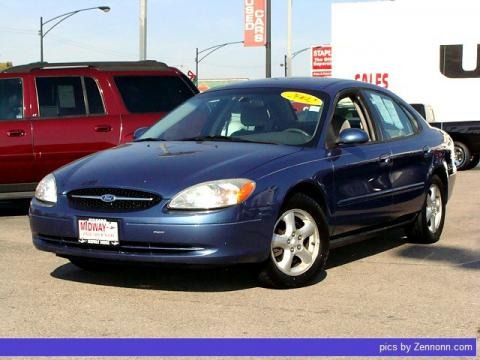 Medium Royal Blue Metallic 2002 Ford Taurus SES