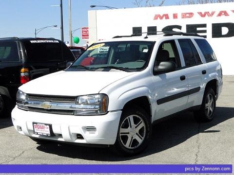 Summit White 2005 Chevrolet TrailBlazer LS 4x4