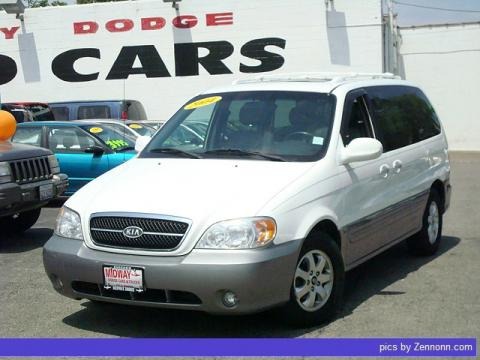 Clear White 2004 Kia Sedona EX Clear White 2004 Kia Sedona EX