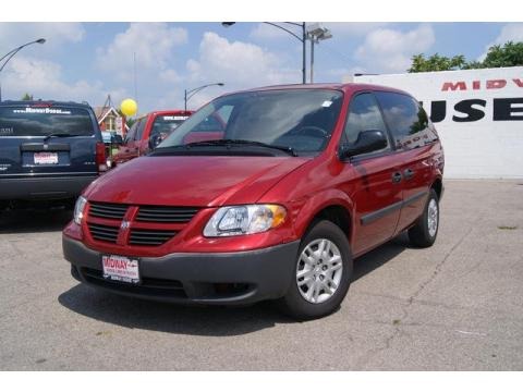 Inferno Red Crystal Pearl 2006 Dodge Caravan SE