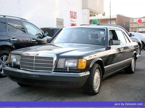 Black 1989 Mercedes-Benz S Class 420 SEL