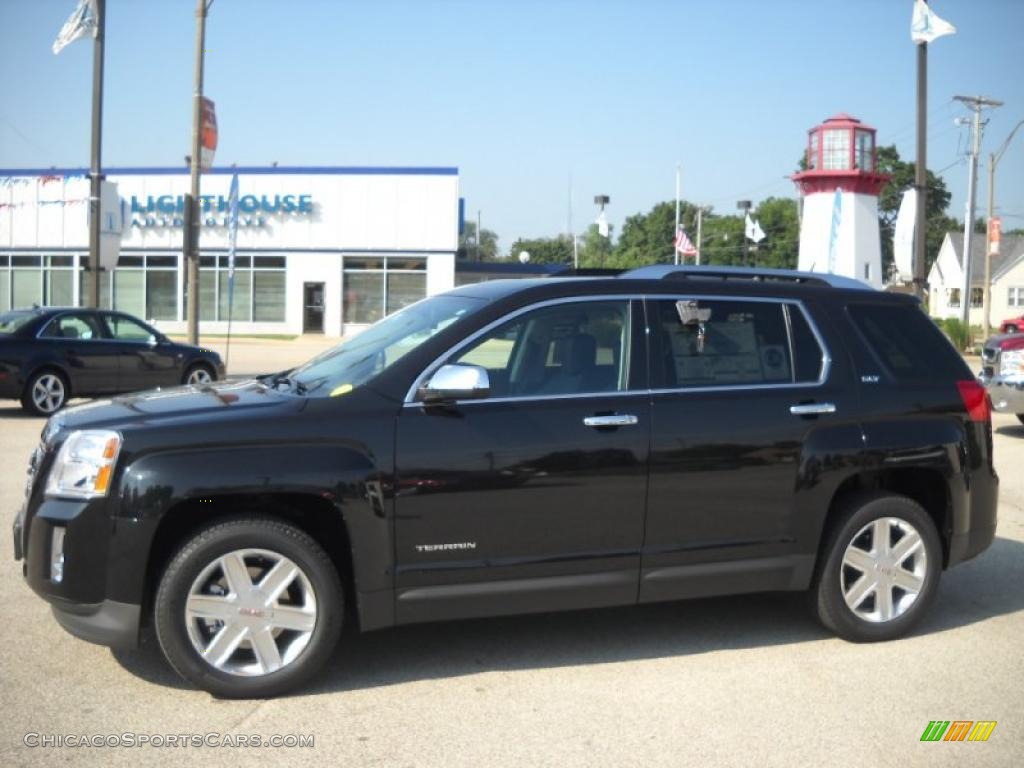 2010 Terrain SLT - Carbon Black Metallic / Jet Black photo #2