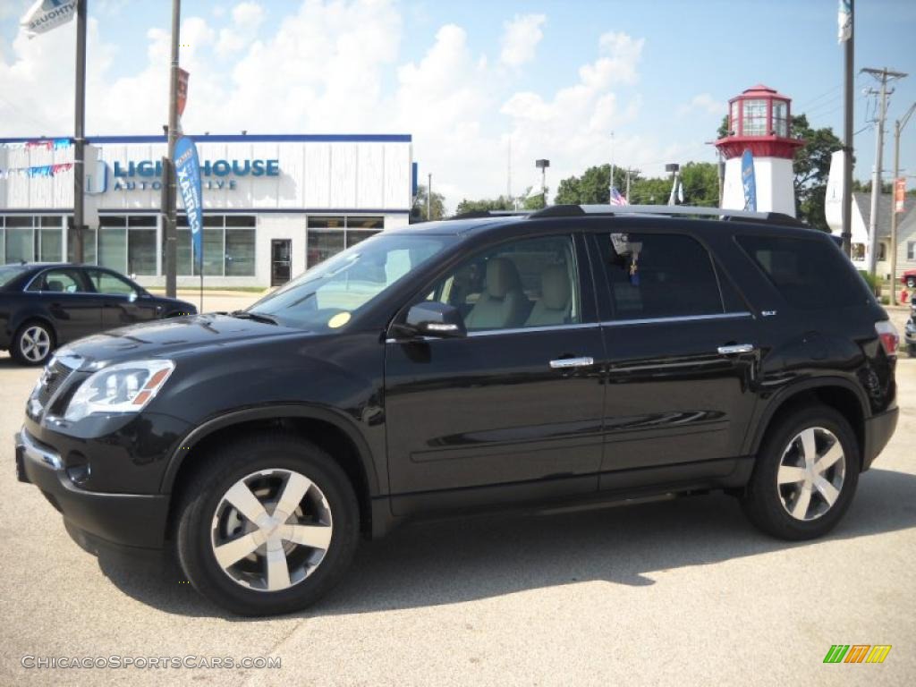 2011 Acadia SLT - Carbon Black Metallic / Cashmere photo #2