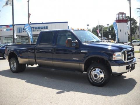 2006 Ford F350 Super Duty Lariat Crew Cab 4x4 Dually in True Blue Metallic