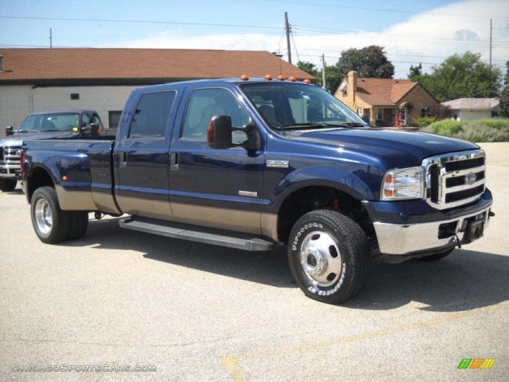 2006 Ford F350 Super Duty Lariat Crew Cab 4x4 Dually in True Blue