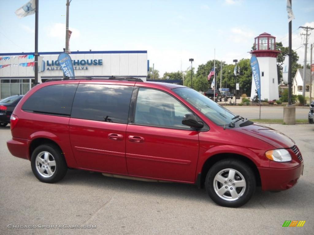 Inferno Red Crystal Pearl / Medium Slate Gray Dodge Grand Caravan SXT Inferno Red Crystal Pearl / Medium Slate Gray Dodge Grand Caravan SXT