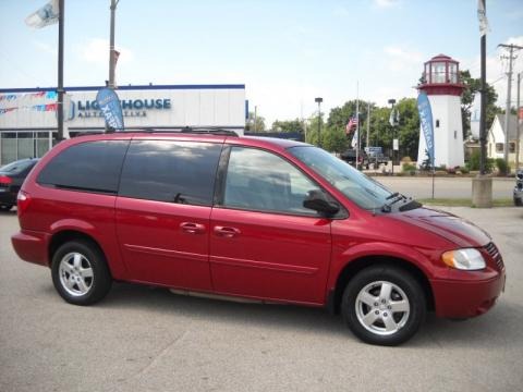 2005 Dodge Grand Caravan SXT in Inferno Red Crystal Pearl