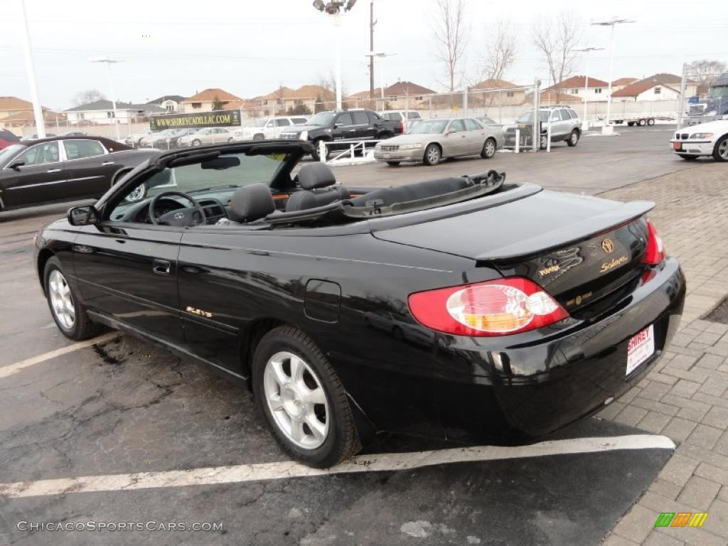 2002 Toyota Solara SLE V6 Convertible In Black Sand Pearl Photo 6 594210 ChicagoSportsCars 