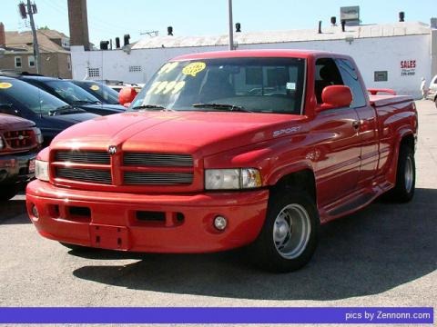 Flame Red 1999 Dodge Ram 1500 Sport Extended Cab Flame Red 1999 Dodge Ram 1500 Sport Extended Cab