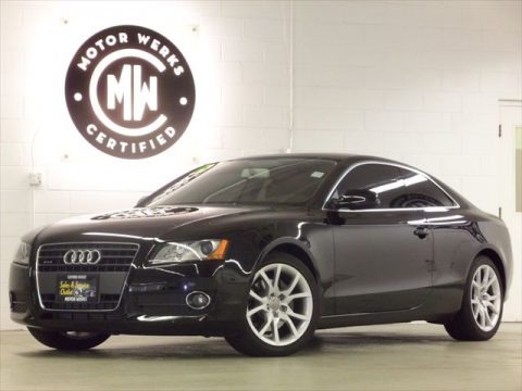 Brilliant Black 2010 Audi A5 2.0T quattro Coupe