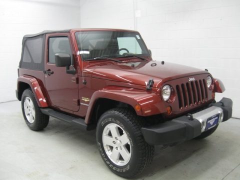 Red Rock Crystal Pearl 2008 Jeep Wrangler Sahara 4x4