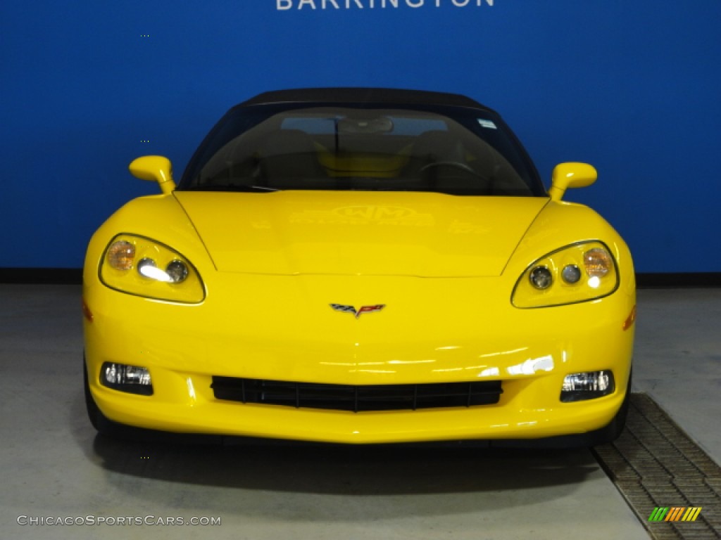 2008 Corvette Convertible - Velocity Yellow / Ebony photo #3