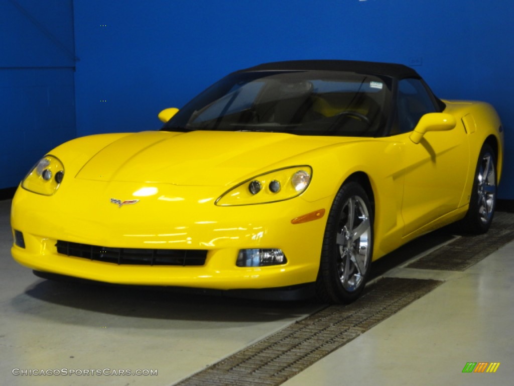 2008 Corvette Convertible - Velocity Yellow / Ebony photo #4
