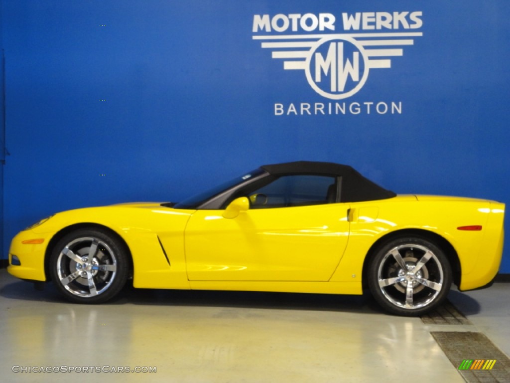 2008 Corvette Convertible - Velocity Yellow / Ebony photo #5