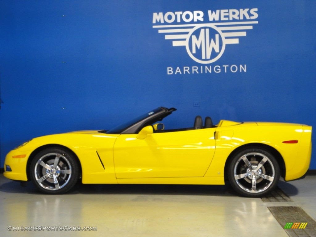 2008 Corvette Convertible - Velocity Yellow / Ebony photo #8