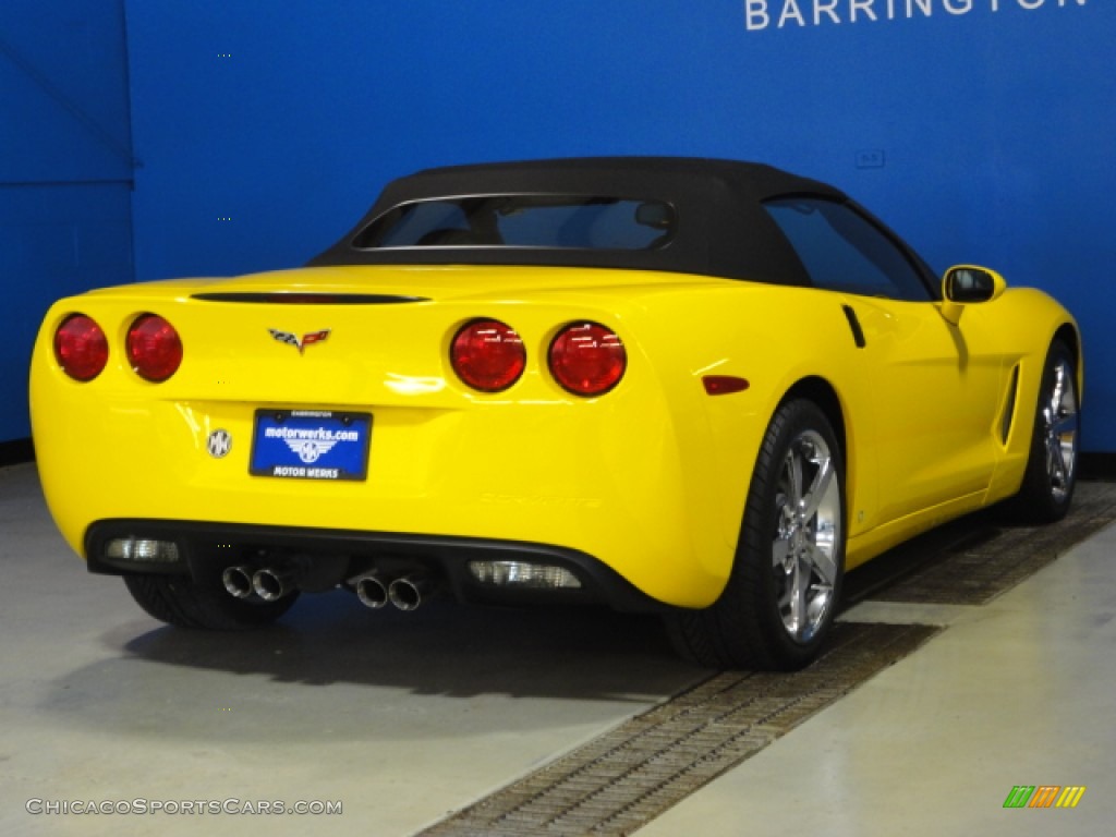 2008 Corvette Convertible - Velocity Yellow / Ebony photo #11