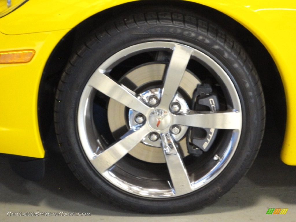 2008 Corvette Convertible - Velocity Yellow / Ebony photo #26