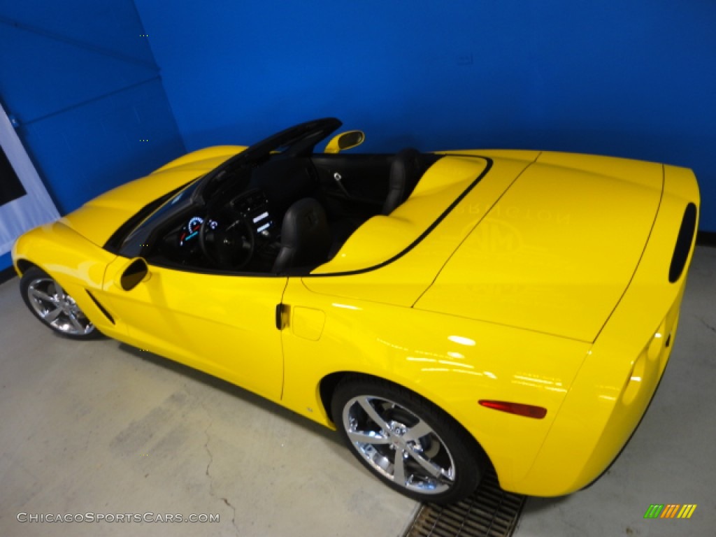 2008 Corvette Convertible - Velocity Yellow / Ebony photo #28