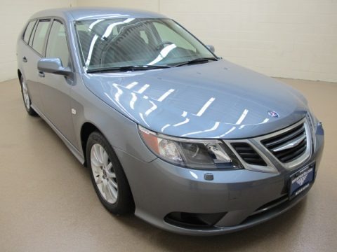 Ice Blue Metallic 2009 Saab 9-3 2.0T SportCombi