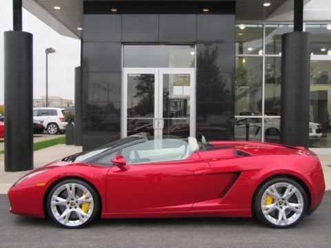 Rosso Leto (Red Metallic) 2007 Lamborghini Gallardo Spyder Rosso Leto (Red Metallic) 2007 Lamborghini Gallardo Spyder