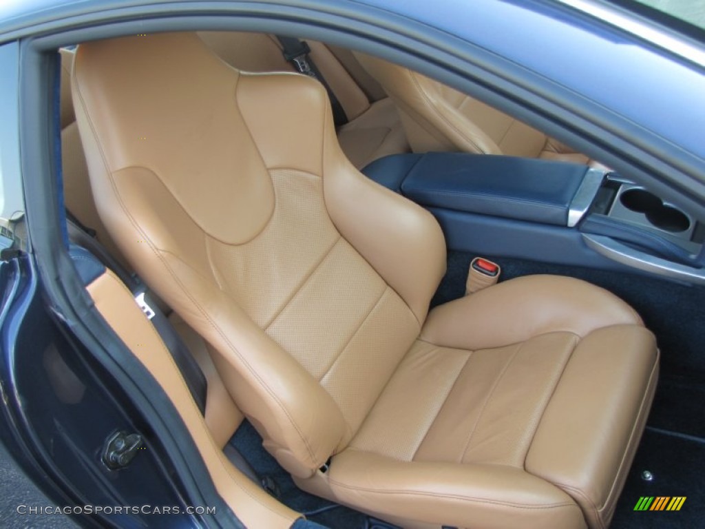 2006 Vanquish S - Blue Sapphire / Caspian Blue/Light Tan photo #38