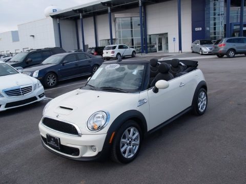Pepper White 2011 Mini Cooper S Convertible