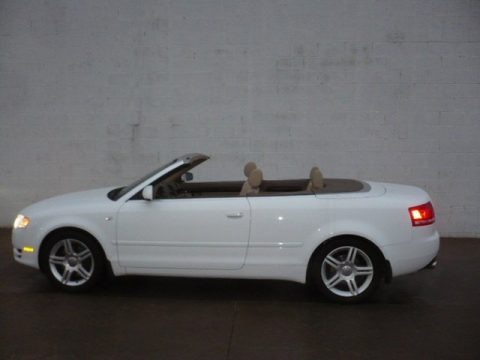 Ibis White 2007 Audi A4 2.0T quattro Cabriolet