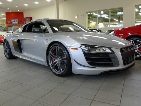 Ice Silver Metallic 2012 Audi R8 GT