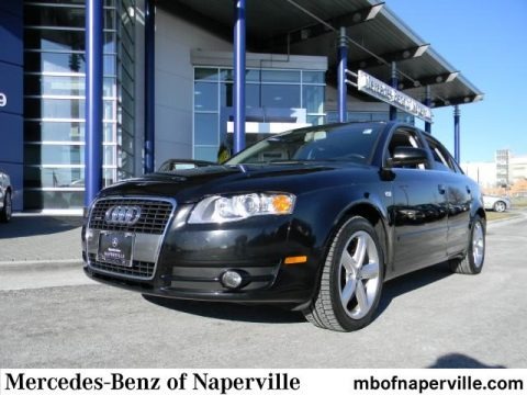 Brilliant Black 2007 Audi A4 3.2 quattro Sedan