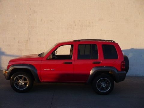 Flame Red 2003 Jeep Liberty Sport 4x4