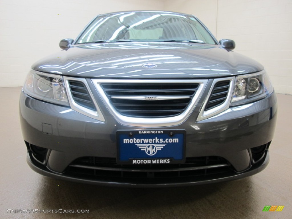 2010 9-3 2.0T Sport Sedan XWD - Titan Gray Metallic / Black photo #3 2010 9-3 2.0T Sport Sedan XWD - Titan Gray Metallic / Black photo #3