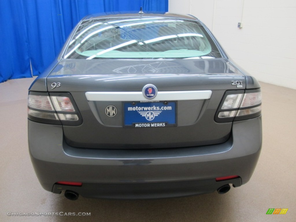 2010 9-3 2.0T Sport Sedan XWD - Titan Gray Metallic / Black photo #7 2010 9-3 2.0T Sport Sedan XWD - Titan Gray Metallic / Black photo #7